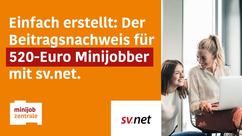 Einfach erstellt: Der Beitragsnachweis für 520-Euro-Minijobber mit sv.net